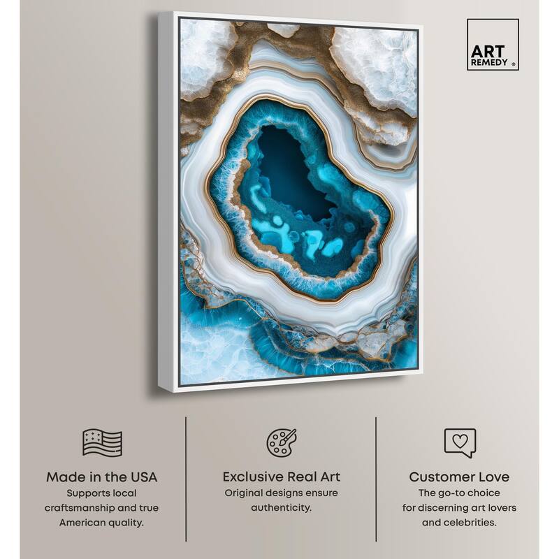 Gilded Geode Eye III Canvas by Art Remedy