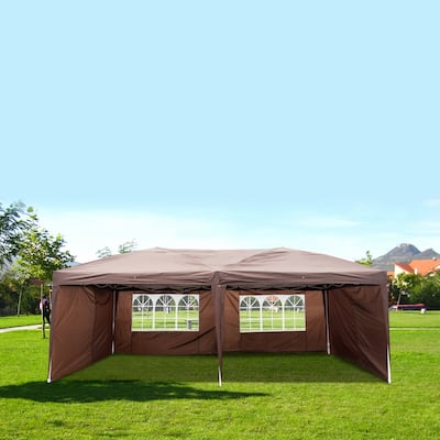 3 x 6m Two Windows Practical Waterproof Folding Canopy Folding Tent