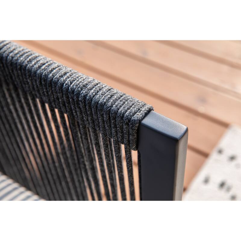 Elementi Capri Outdoor Aluminum Lounge Chair with Sunbrella® Cushions