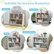 preview thumbnail 12 of 23, 5-Cube Wooden Kids Toy Storage Organizer with Anti-Tipping Kits - 35.5" x 16" x 30"