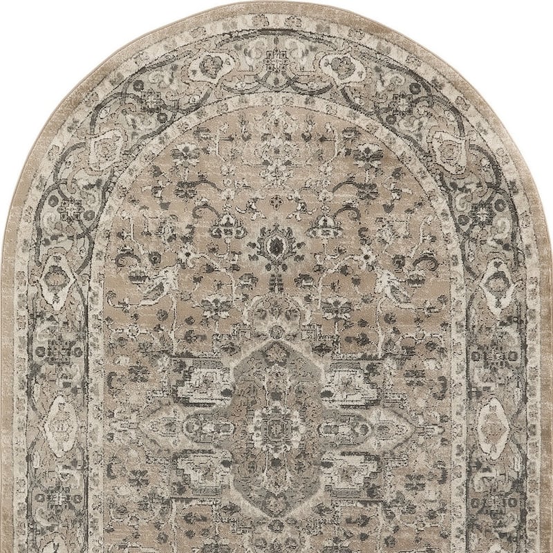 Lodux Power Loomed Distressed Traditional Durable Area Rug By HomeRoots