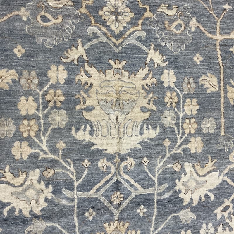 HERAT ORIENTAL Handmade Vegetable Dye Oushak Wool Rug - 13'2" x 19'2"