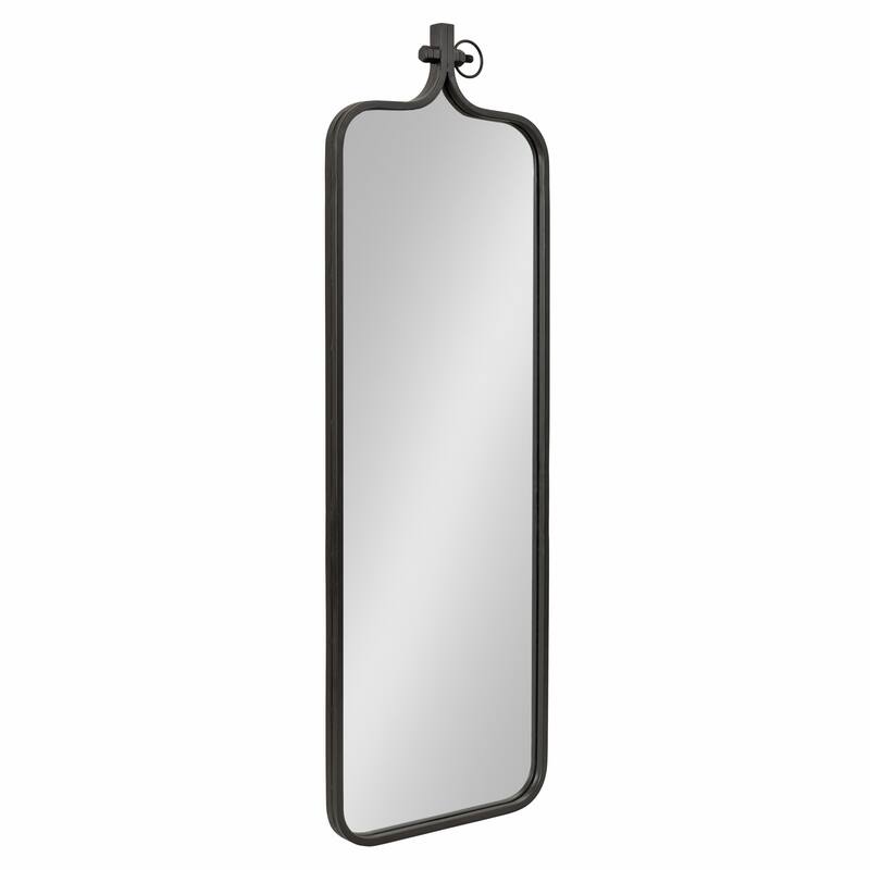 Kate and Laurel Yitro Framed Wall Mirror - 16x48 - Black