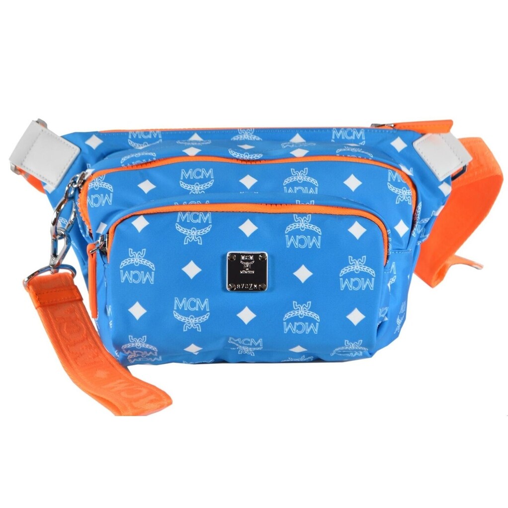 blue and orange bag