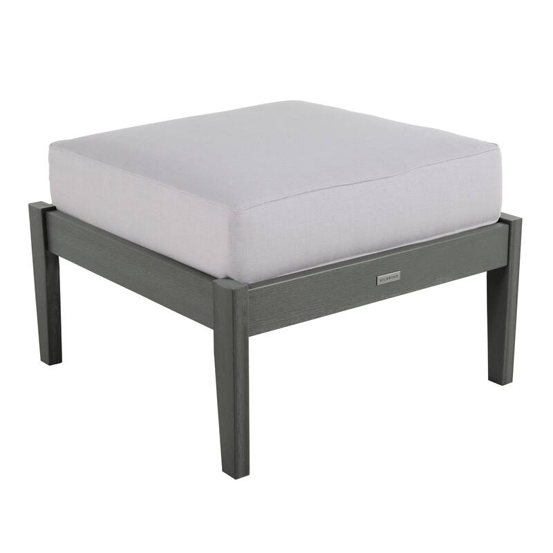 HIGHWOOD Lehigh Outdoor Deep Seating Ottoman - Bliss Linen