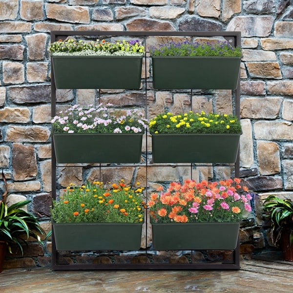 Shop Kinsunny 3Tier Vertical Garden Wall Planter, Wall Mounted Hanging