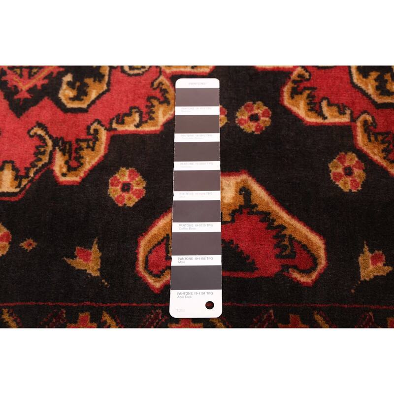 ECARPETGALLERY Hand-knotted Teimani Black Wool Rug - 3'6 x 5'7