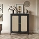 preview thumbnail 30 of 68, Spruce & Spring Boho Chic Sideboard Buffet Cabinet with Storage for Dining & Living Room 1 Piece - Black