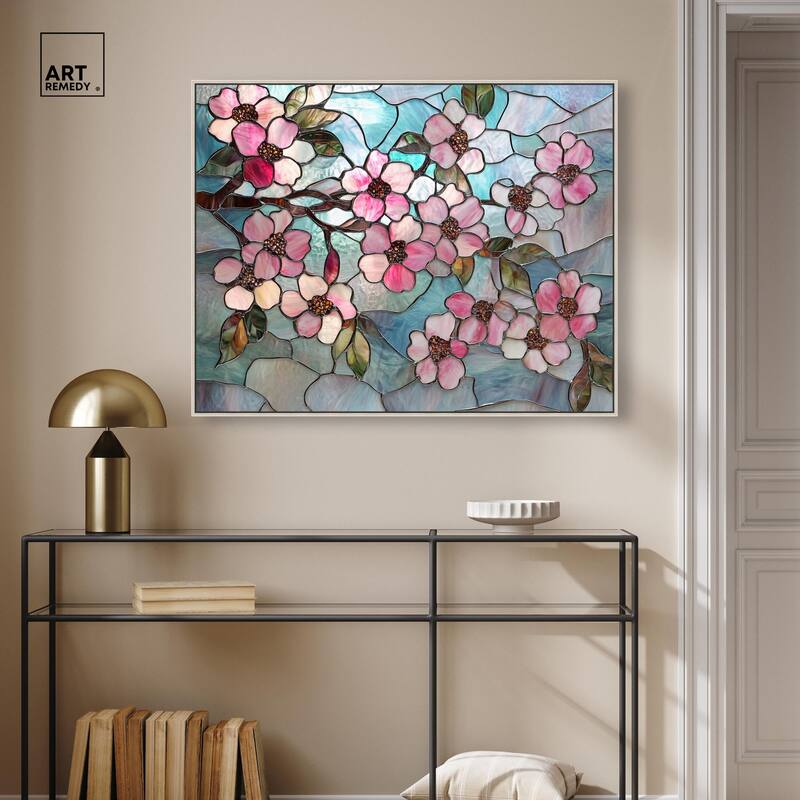 Shimmering Spring Blossoms II Canvas by Art Remedy