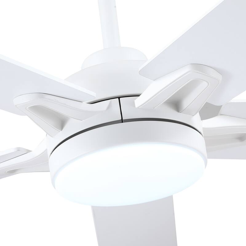 52" Indoor and Outdoor Ceiling Fan with Light Modern Ceiling Fan ,Remote and APP Conrol - 52 Inches