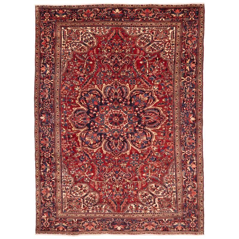 ECARPETGALLERY Hand-knotted Sarabi Red Wool Rug - 9'8 x 12'11