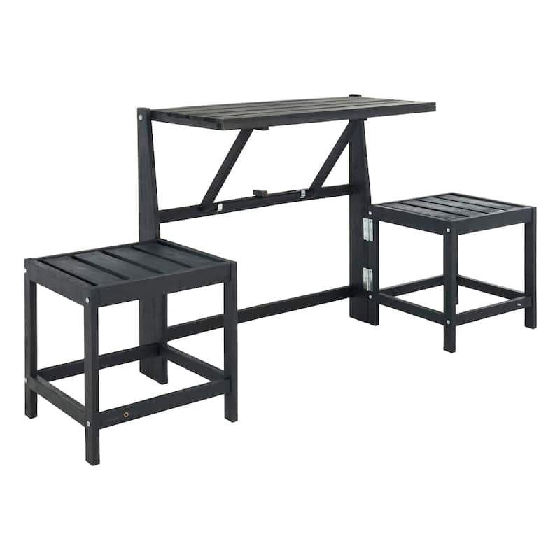 SAFAVIEH Outdoor Amina Transformer Bench - 63Wx20Dx32H