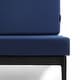preview thumbnail 38 of 136, Outdoor Teak Wood Waterproof Armless Chair Loveseat with Cushions