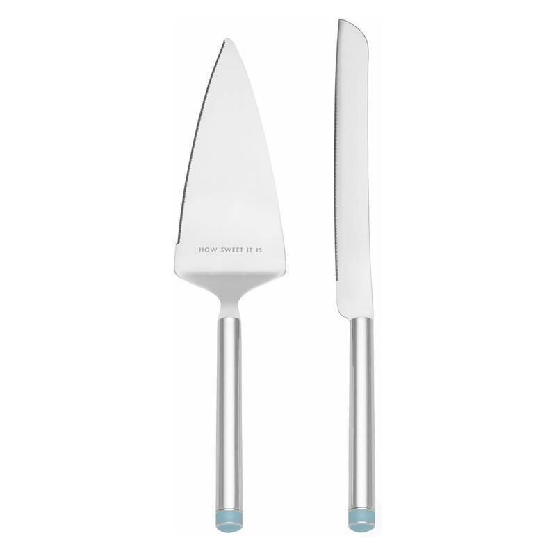 Kate Spade New York Cake Knife and Server 2-Piece Dessert Serving Set, Silver