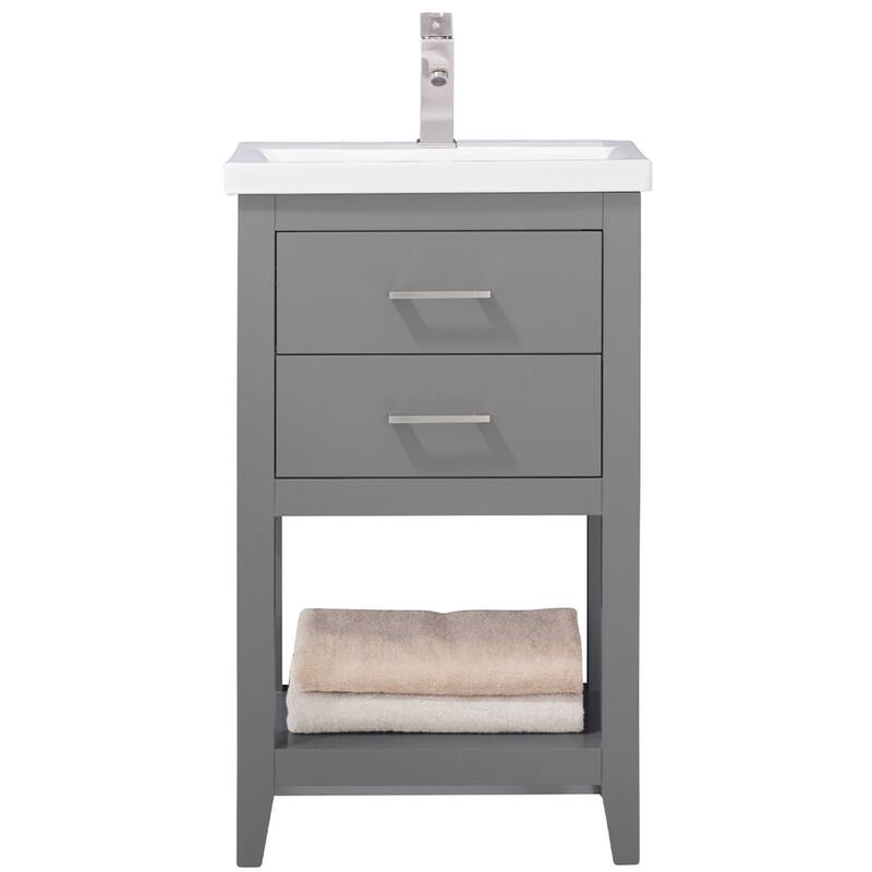 Cara 20" Single Sink Vanity in Grey