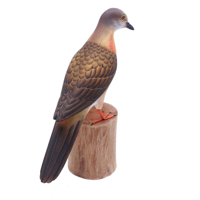 Novica Handmade Passenger Pigeon Wood Statuette
