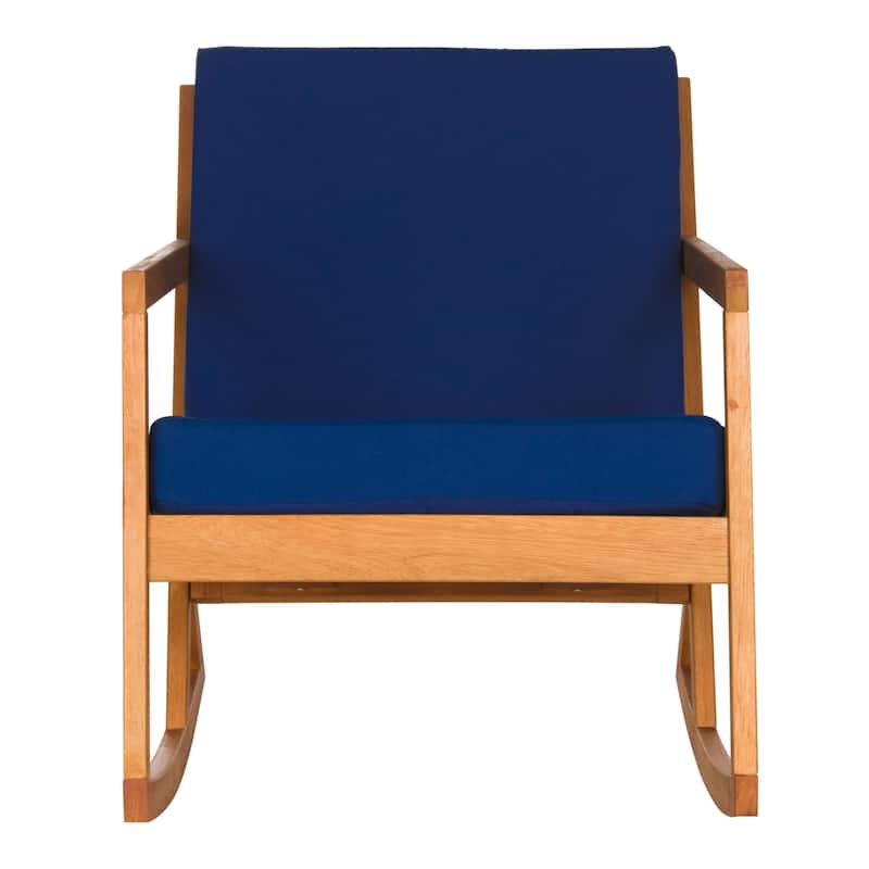 SAFAVIEH Outdoor Makaila Rocking Chair with Cushion - 26W x 31D x 38H