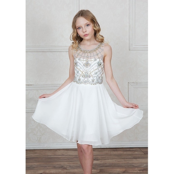 ivory junior bridesmaid dresses