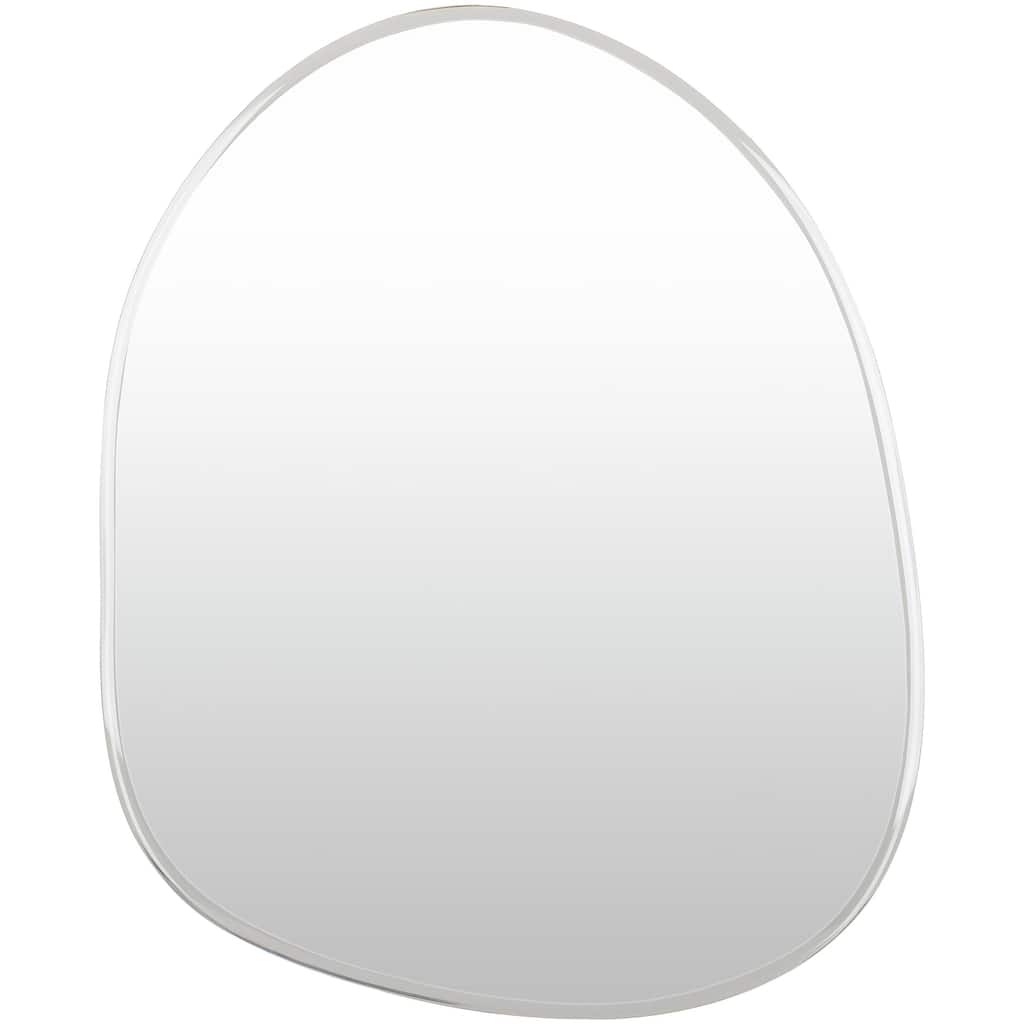 Filip Abstract Shape Frameless Beveled Wall Mirror - 31"H x 24"W x 0.3"D
