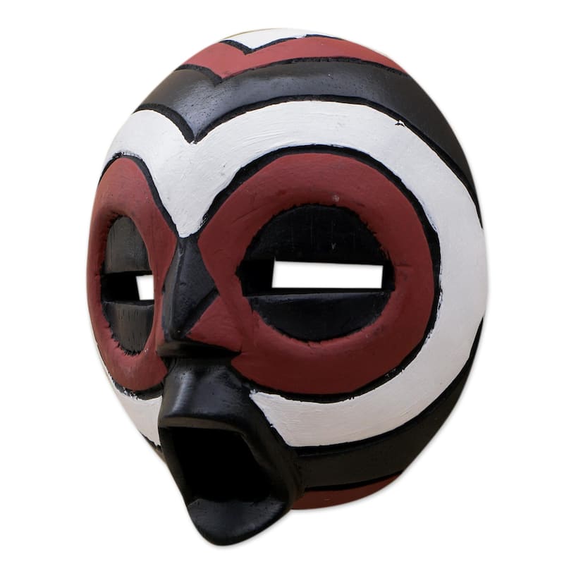 Novica Handmade Dagomba Festival African Wood Mask