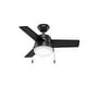 preview thumbnail 2 of 26, Hunter 36" Aker Ceiling Fan with LED Light Kit and Pull Chain - Scandinavian, Contemporary, Transitional