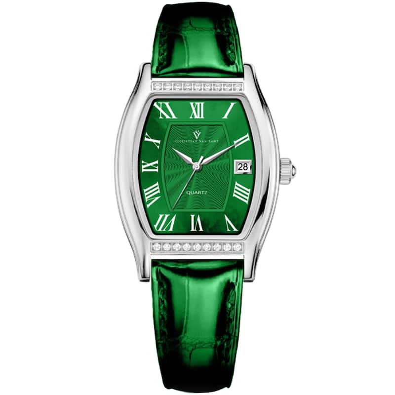 Christian Van Sant Women's Gemma Green Dial Watch - CV2443 - 6 (36)