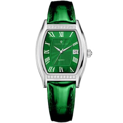 Christian Van Sant Women's Gemma Green Dial Watch - CV2443 - 6 (36)