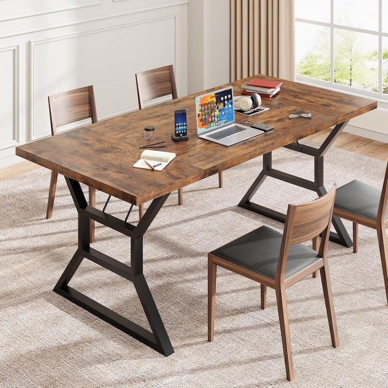 Large Kitchen Dining Room Table for Big Family - N/A