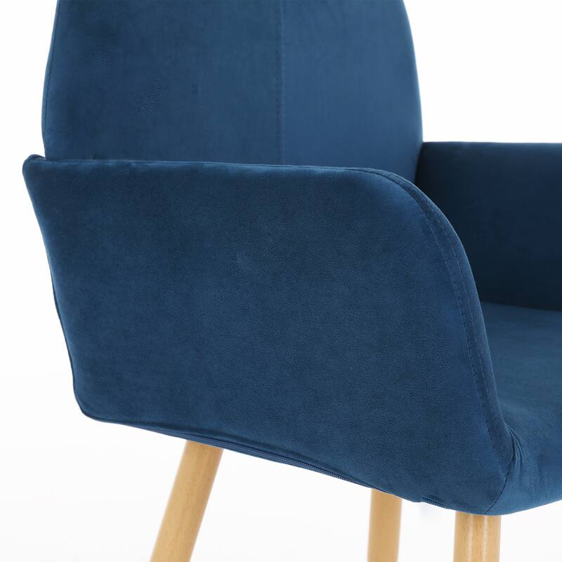 Upholstered Side Dining Chair with Metal Leg