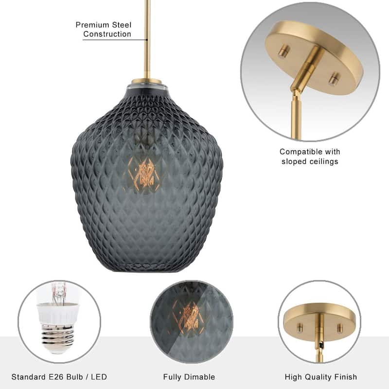 Brio Lighting Lavine Glass Mini Pendant Light