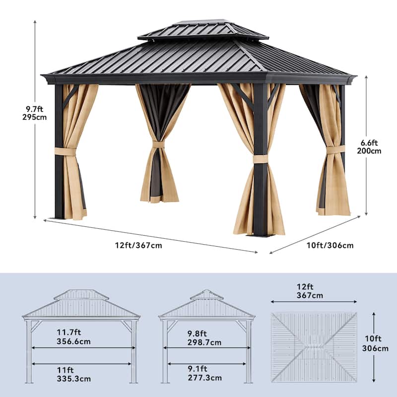 Outdoor Metal Canopy Gazebo