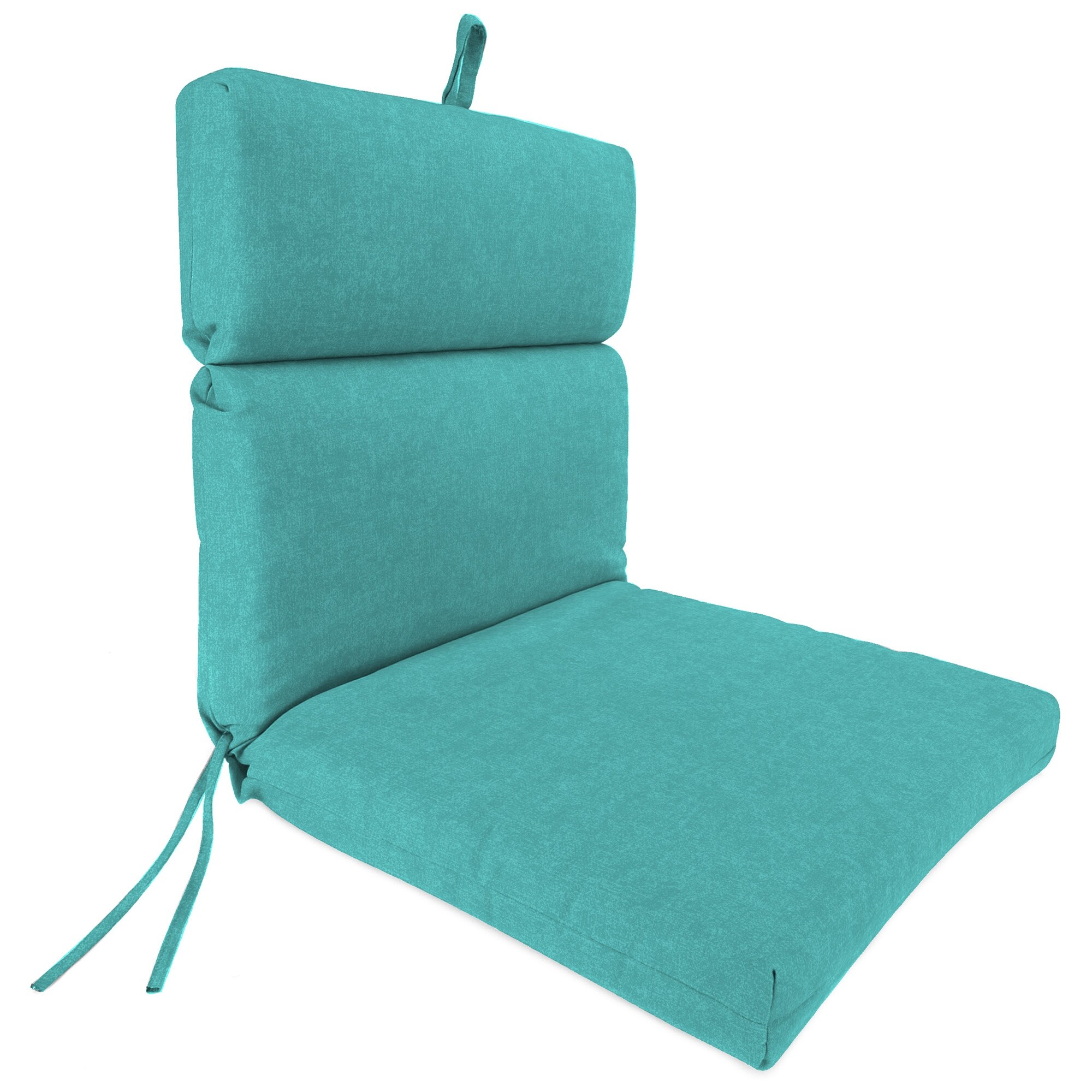 22" x 44" Outdoor Chair Cushion with Ties and Loop - 44'' L x 22'' W x 4'' H