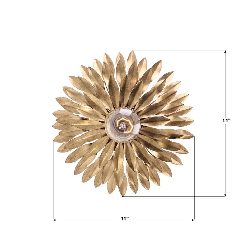 Crystorama Lighting Group 500W Broche 11" Tall Wall Sconce