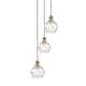 Option Brushed Brass / Clear Deco Swirl