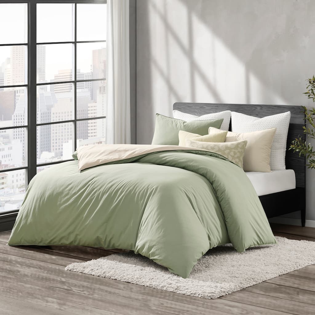 DKNY Reversible Vintage Washed Cotton Comforter Set