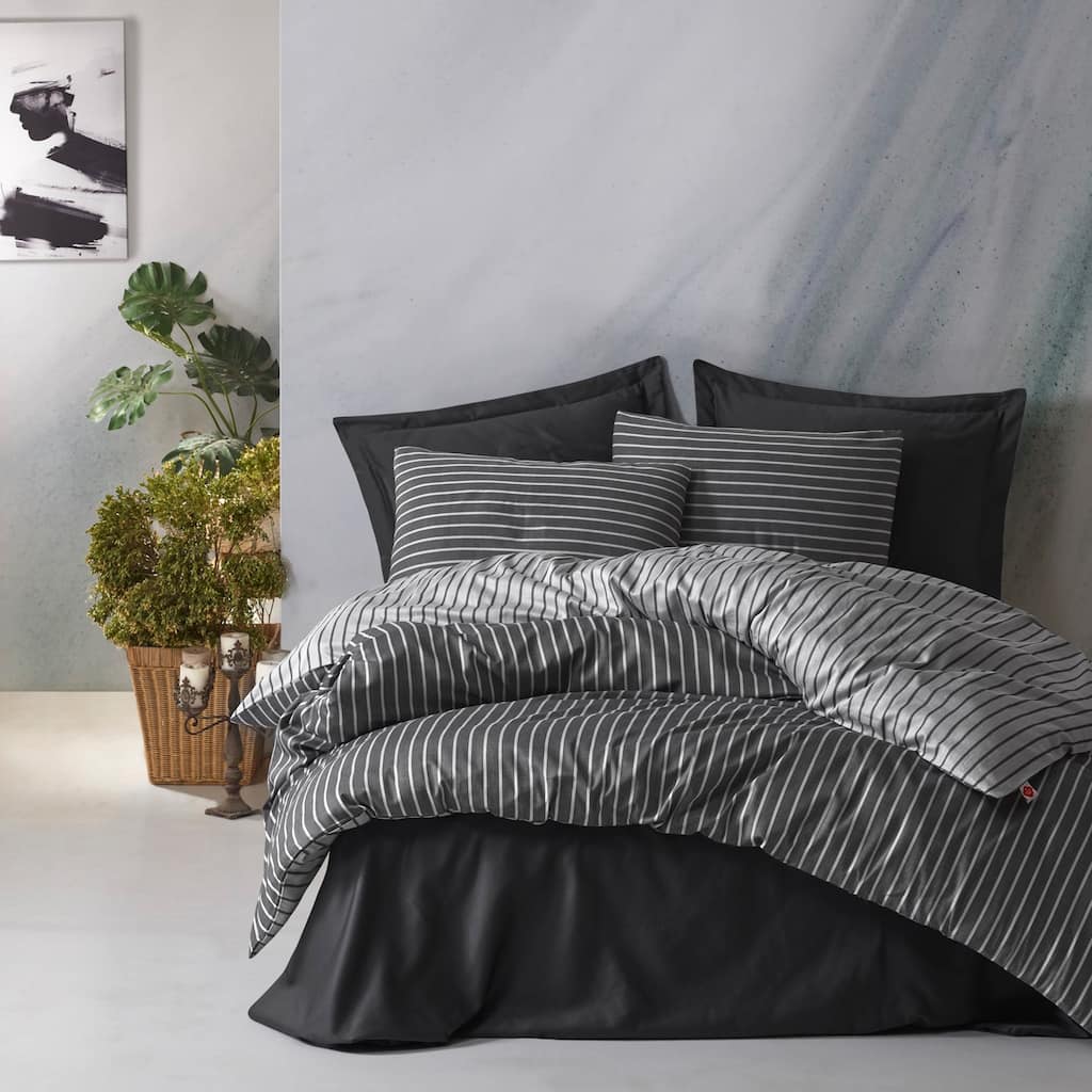 Satin Duvet Cover Set, High Quality Turkish Cotton Queen Size Set, 1 ...