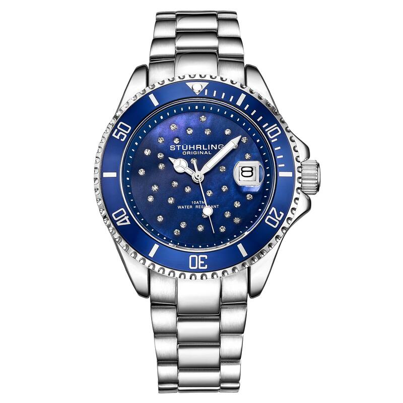 Stuhrling Original StarSea 3977 Quartz 39mm Fashion - Blue