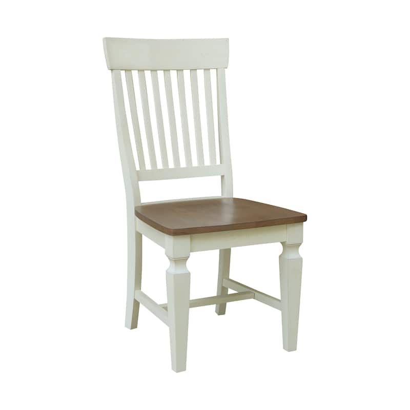 Solid Wood Vista Slat Back Dining Chairs - Set of Two