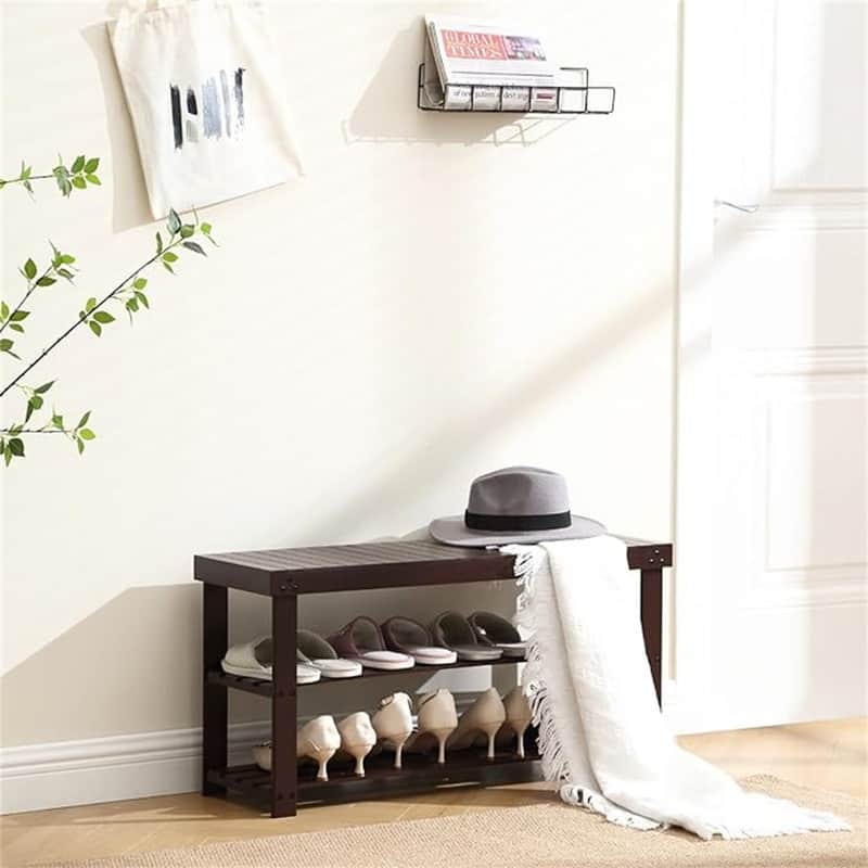 Shoe Rack for Entryway - 35.4"D x 11"W x 17.7"H