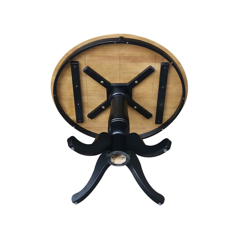 Copper Grove Karl 36-inch Round Top Pedestal Table - 29.1"H