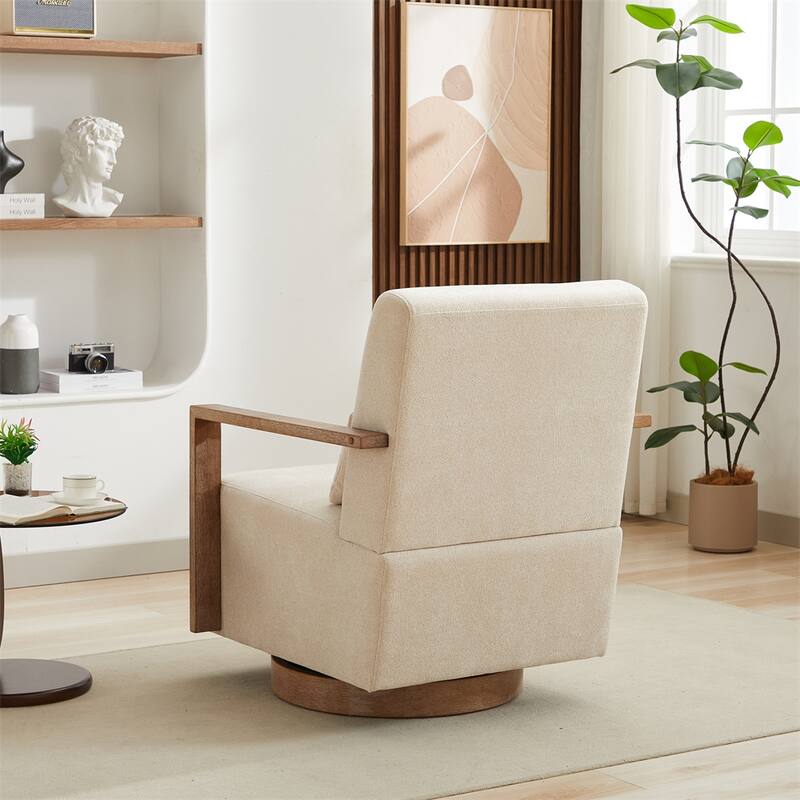 30.3"W Swivel Modern Upholstered Accent Chair,Lounge Reading Chair