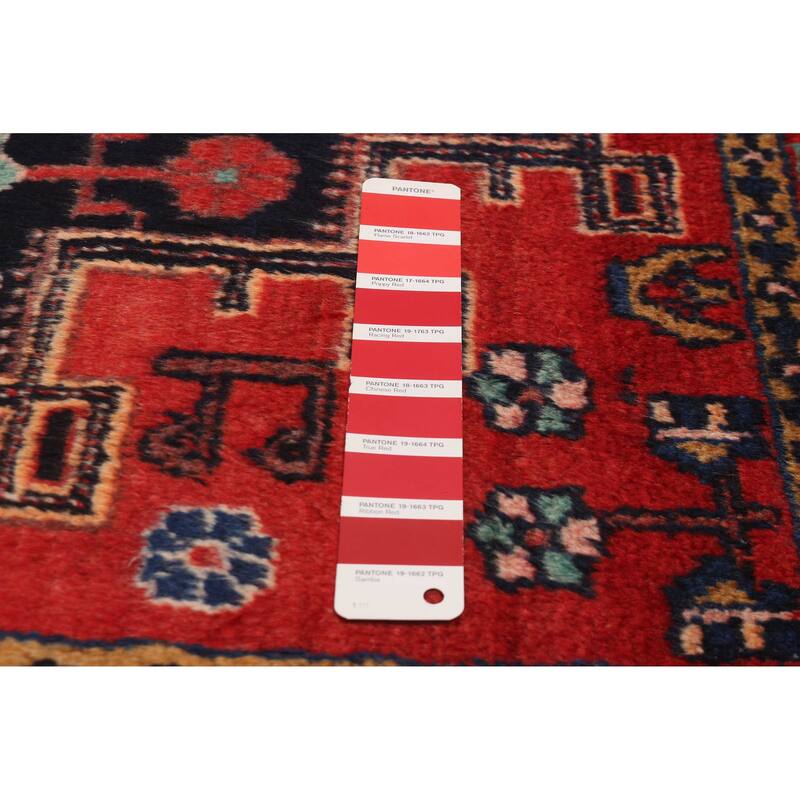 Anadol Navy, Red Rug 4'5" x 6'7" - 4'5 x 6'7