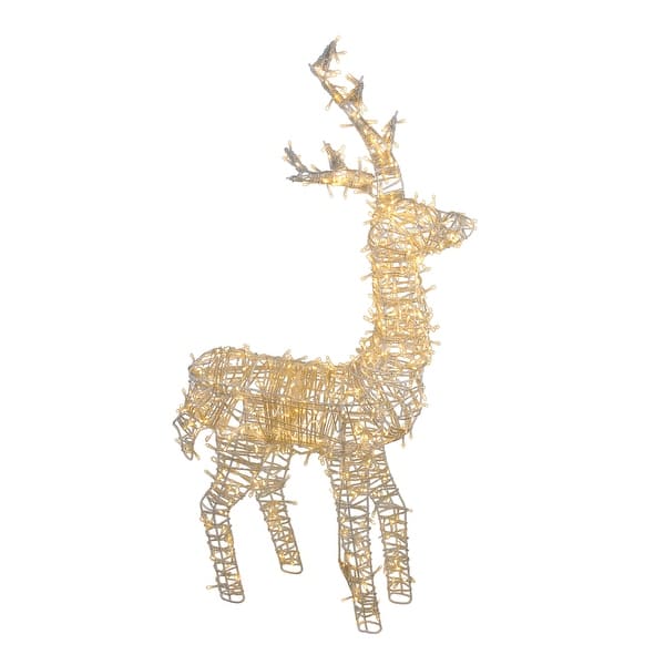 Shop 48 Led Lighted Upright Standing Reindeer Outdoor Christmas