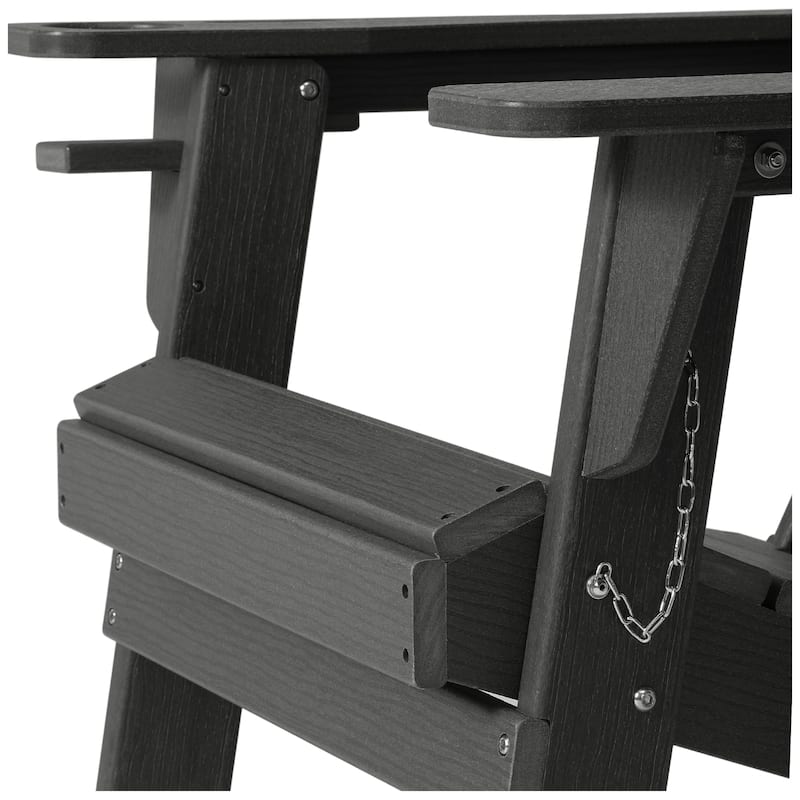 Polytrends Alvaro Outdoor Adirondack Chair with Cup Holder