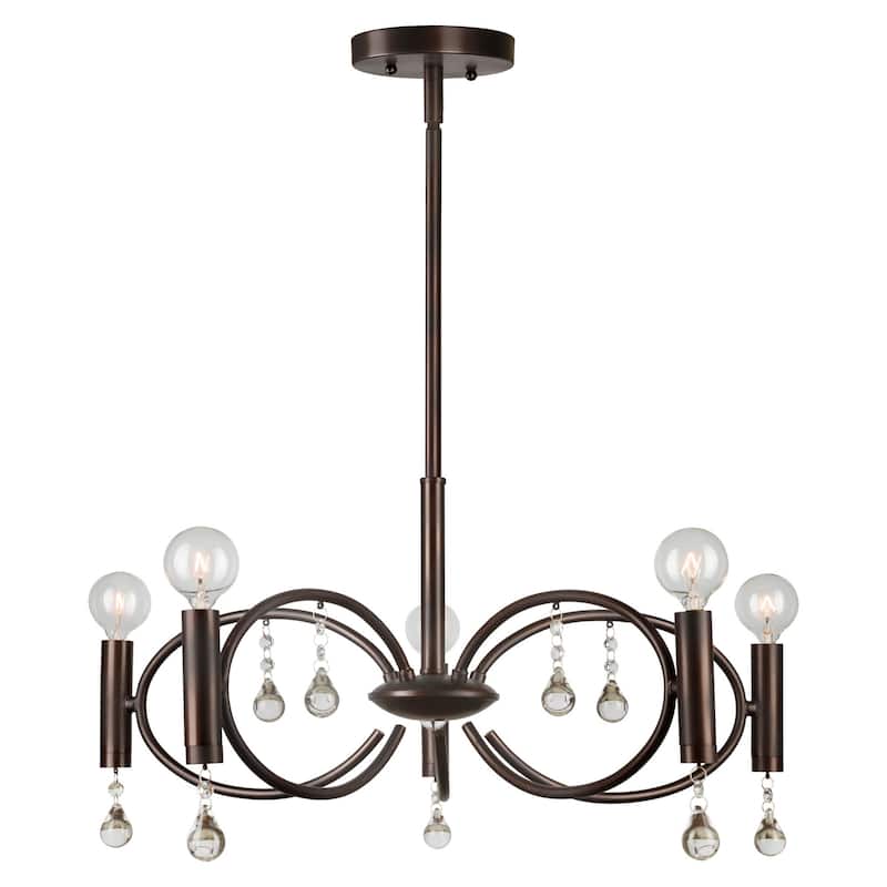 Forte Lighting 5 Light 22" Wide Chandelier