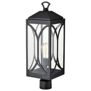 Oaklyn 1 Light Post Top Matte Black with Clear Glass