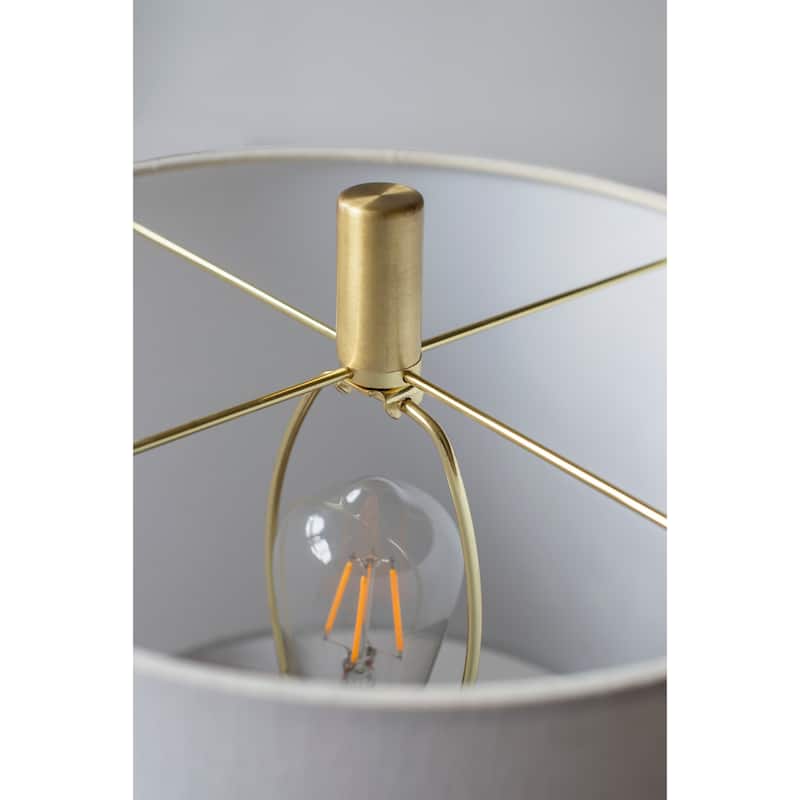 Cement With Metal Table Lamp