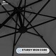 preview thumbnail 12 of 34, 10 ft.Aluminum Curvy Cantilever Offset Hanging Patio Umbrella With Sandbag Base
