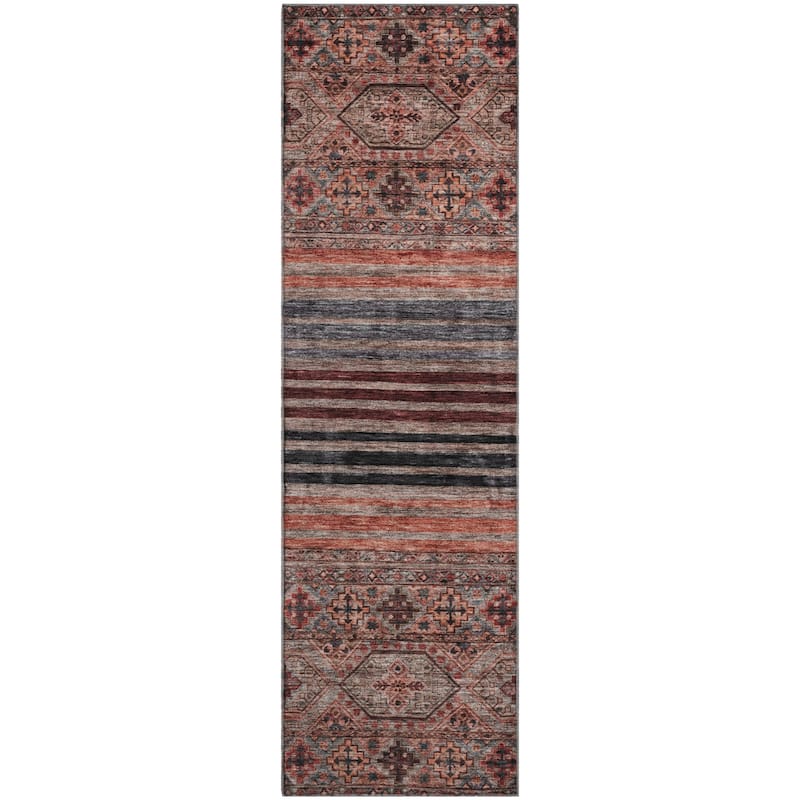 Premium Washable Super Soft Boho Stripes Mayfield Rug
