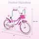 preview thumbnail 3 of 8, Gymax 18'' Kids Bike Toddler Bicycle w/ Training Wheels Hand & Coaster
